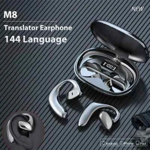 Translator Earbuds 144 Languages Two Way Real Time Smart Translation MMMB - Zdjęcie 1 z 23