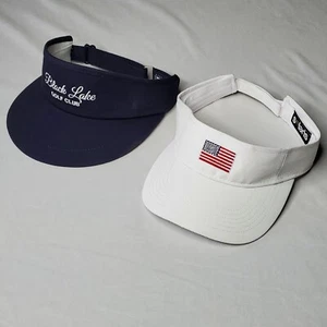 Black Lake Golf Club & USA Visor w FLAG Adjustable Blue White *Minor Wear - Picture 1 of 16