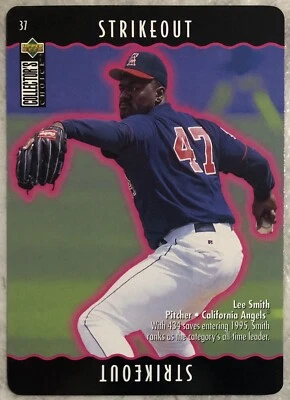 Lee Smith 1996 Collector's Choice You Make the Play #37 Strikeout Insert Card - Image 1 of 2