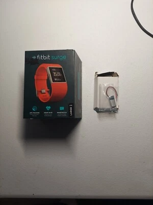 Fitbit Surge Grande Inalámbrico Fitness Súper Reloj con Monitor de Ritmo Cardíaco MANDARINA Foto 1 de 4