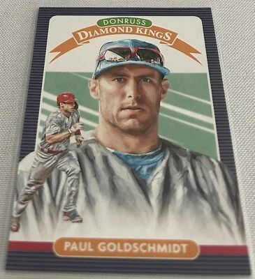 2020 Donruss Baseball Paul Goldschmidt Arizona Diamondbacks Diamond Kings #25 - Image 1 of 2