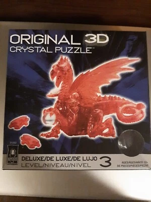 Rompecabezas de cristal 3D original Dragon Red Deluxe de BePuzzled rompecabezas de cristal 3D Foto 1 de 4