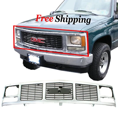 For 1988-1999 GMC K1500 C1500 Front New Grille Silver Plastic GM1200325 15590613 Foto 1 de 4
