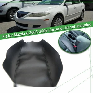 For Mazda 6 2003-2008 Black Center Console Armrest Leather Microfiber Cover - Bild 1 von 1