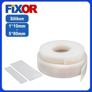 Silikon Gummistreifen Dichtungsstreifen Dichtung Breit 10-80mm Dicke 1/2/3/4/5mm - Bild 1 von 7