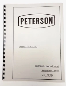 Peterson TCM-25 Manual - Picture 1 of 1