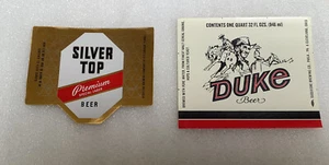 Etiquetas de cerveza Duquesne Brewing Co PA Silver Top Duke - Imagen 1 de 2