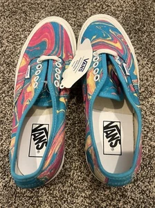 VANS Authentic 44 DX Anaheim Factory Og Marble/Blue/Pink Womens Sz 6.5 NEW - Picture 1 of 5