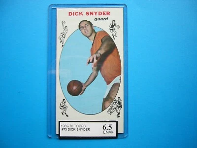 1969/70 TOPPS NBA BASKETBALL CARD #73 DICK SNYDER KSA 6.5 EX/NM+ SHARP!! GL - Image 1 of 2