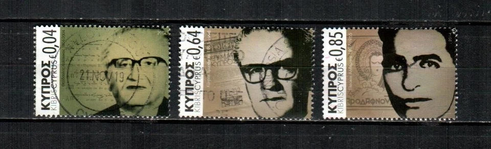 Cyprus Scott's 1215/20 (3v) Famous People F/VF usado (2014) Foto 1 de 1