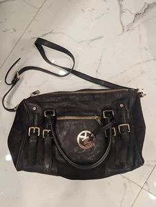 Michael Kors McGraw Leather Convertible Slim Satchel Crossbody Bag Brown Lge MK - Picture 1 of 10