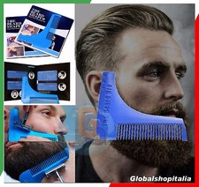 PETTINE BARBA MODELLA BAFFI BASETTE AIUTA REGOLA ACCORCIA RIFINISCE BARBIERE