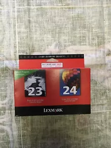 Lexmark Combo Pack 23 Black Cartridge 24 Color Cartridge - Picture 1 of 3