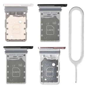 For Samsung Galaxy S21 Ultra Sim Card Tray Replacement Dual Sim Holder G998 - Picture 1 of 5