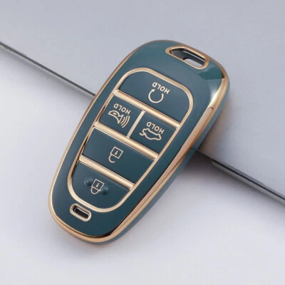 TPU Remote Key Fob Cover Case Holder Shell for Hyundai Tucson Santa Fe Accent Foto 1 de 4