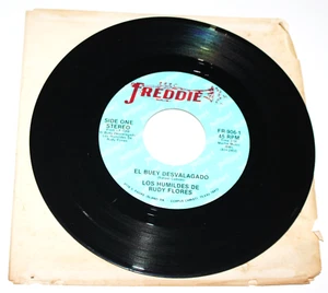 Los Humildesde Rudy Flores Fredde Records Corpus Christi Texas 45 Record Jukebox - Imagen 1 de 4
