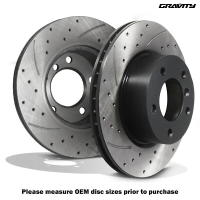 DISCOS DE FRENO DELANTEROS PERFORADOS RANURADOS 292MM BMW SERIE 1 E81 E82 E87 E88 04-11 - Imagen 1 de 4