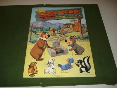 1960 YOGI BEAR & BOO BOO PLAYBOOK ***UNUSED***, HUCKLEBERRY HOUND,MR. JINKS,RARE - Image 1 of 4