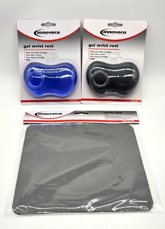Innovera Gel Softskin Mouse Wrist Rest &/or Mouse Pad (Choose) *See Discounts - Image 1 of 1