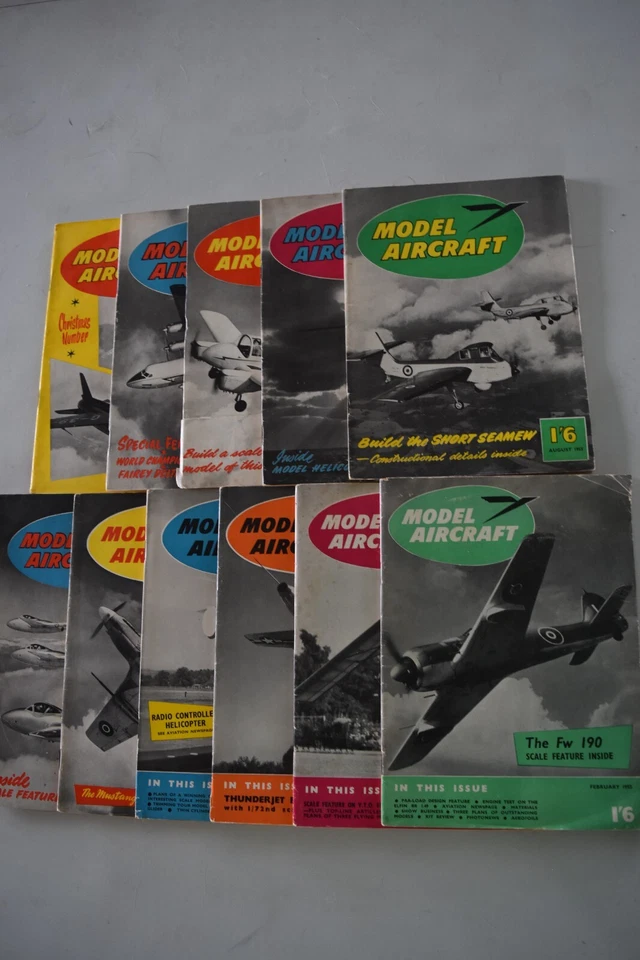 MODEL AIRCRAFT - 12 issues of 1955 - Image 1 of 1