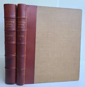 1912 ART COLLECTION of HENRI ROUART CATALOG antique 2 VOLUMES illustrated FOLIO - Picture 1 of 9