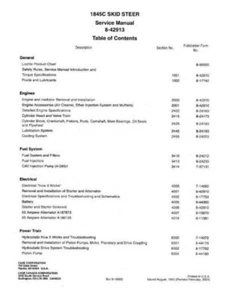 Case 1845C Skidsteer Workshop Manual - Picture 1 of 4
