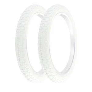2 PRO+ HIGH PERFORMANCE BICYCLE BMX TIRE 18" X 2.125 WHITE COMP III TREAD. - Picture 1 of 1