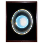 NASA James Webb Space Telescope Zoomed In Uranus Planet Framed Art Print 9X7 In