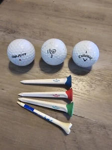 Golf Balls With Golf Tees - Picture 1 of 4