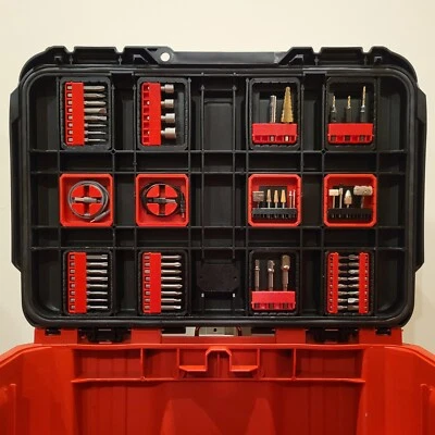 Milwaukee Packout 12 Piece Lid Upgrade Kit / Cord / Bit / Organizer - Image 1 of 3