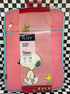 iLuv GreeNology Pink Peanuts Snoopy Sleeve for Tablets 8.25In x 11 In - Image 1 of 3