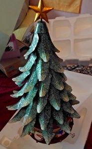 PARTYLITE GLOWING CHRISTMAS TREE HAS TEALIGHT CANDLES TO WORK BOXED - Picture 1 of 7