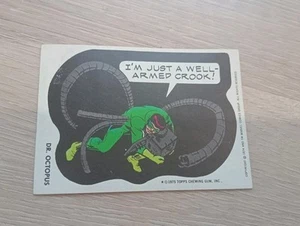 1975 Scanlens Comic Book Heroes Sticker TOPPS Marvel Card Dr Octopus Rare - Picture 1 of 3
