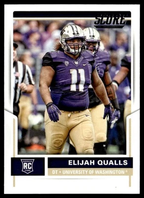 2017 Score Elijah Qualls Rookie Washington Huskies #419 - Image 1 of 2