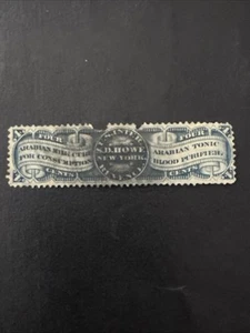#RS137-4c S. D. Howe US Match & Medicine Private Die Proprietary Used Damaged - Picture 1 of 2