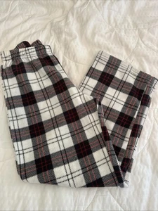 Target Red Black White Gingham Fleece Pants Size 8 - Picture 1 of 4