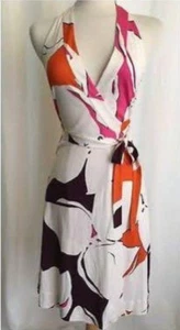Diane von Furstenberg Women’s 8 ’97 Amelia Silk Halter Wrap Dress NWT Vintage - Picture 1 of 10