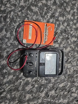 Simpson 260-series7 and 7mvolt-ohm-milliameters with test leads & clips  - Image 1 of 4
