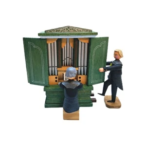 Werner Erzgebirge - Orgel mit Spieler und Blasebalg -Rarität- NEU & OVP - Picture 1 of 2