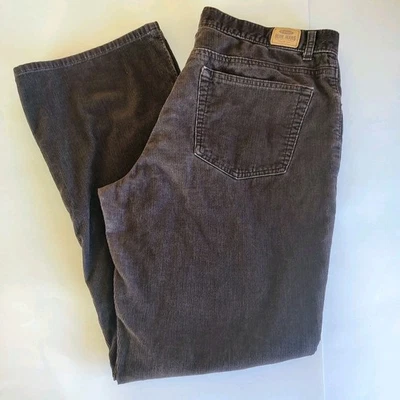 Pantalones acampanados de pana para mujer Y2K de colección 16 marrón chocolate años 70 hippie granola boho Foto 1 de 4