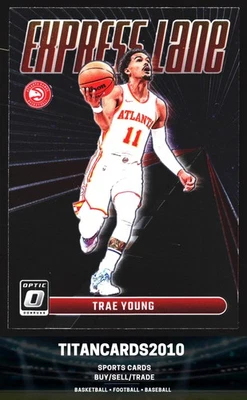 Trae Young 2021-22 Donruss Optic Express Lane Atlanta Hawks #5 Foto 1 de 2