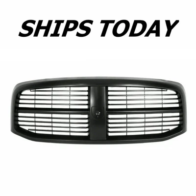 Nueva parrilla negra pintable para Dodge Ram 1500 2500 3500 Foto 1 de 4