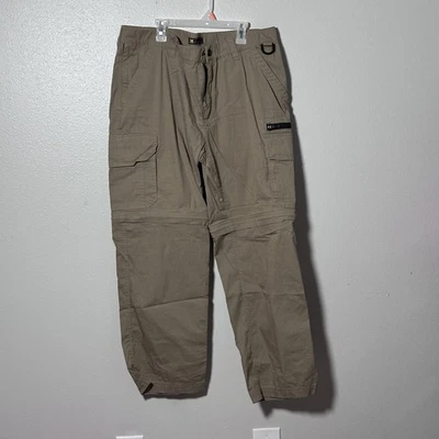 BC Clothing Mens Tan Khaki Hiking Cargo Convertible Pants Size XL - Image 1 of 4