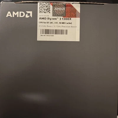Ryzen 1300X + Wraith St. cooler CPU processor AMD 3.5-3.7GHz Socket AM4 TDP 65W - Immagine 1 di 3