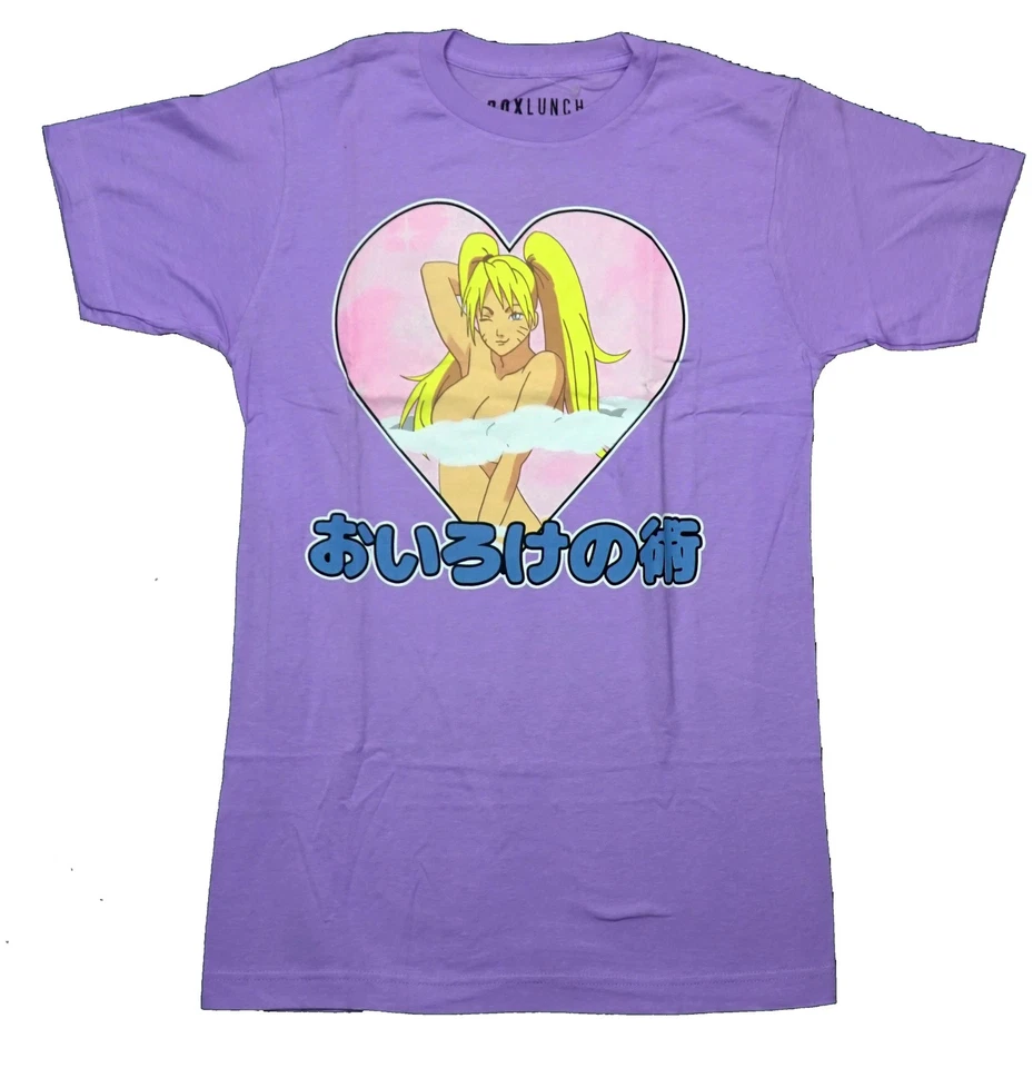 Nueva Camiseta Naruto Shippuden Adulto - Sexy Jitsu En Corazón Rosa Foto 1 de 1