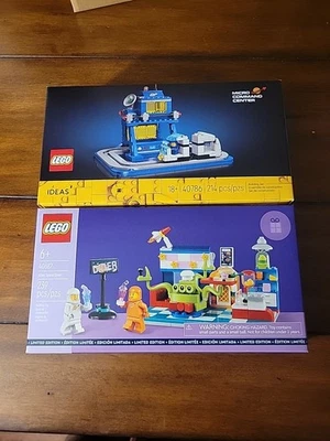 Lego 40786 Ideas Micro Command Center & 40687 Alien Space Diner New In Box  - Image 1 of 4