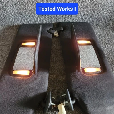 Juego de parasol Nissan Rogue 2008-2013 tela negra espejos retrovisores iluminados OEM Foto 1 de 4