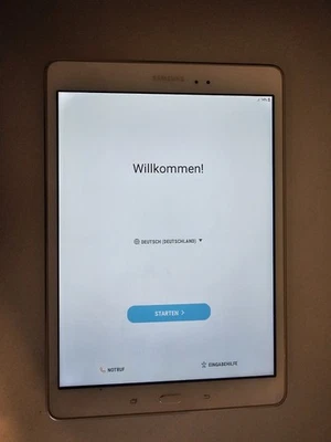 Samsung Galaxy Tab A SM-T555 Wifi + LTE 16GB weiß Android 9,7 ohne Ladegerät - Bild 1 von 2