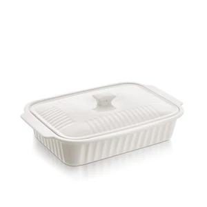 Large Baking Dish with Lid,5.4 Quart Lasagna Pan with Lid, 9x13.5 inch Cerami... - Picture 1 of 7