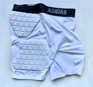 Adidas Alphaskin Force Football Girdle w/Hex Pads Size XL Standard WHITE 8” - Picture 1 of 9